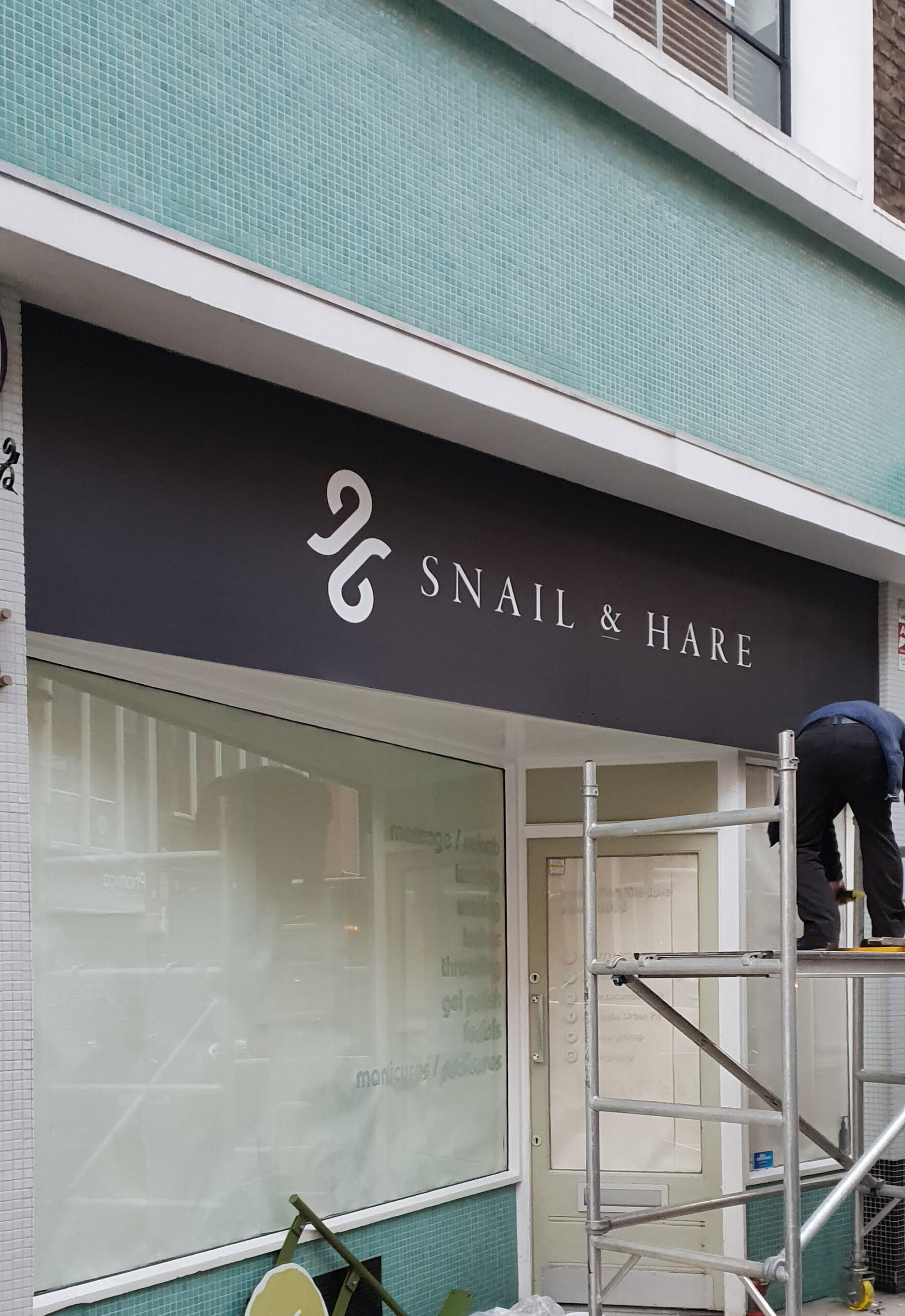 Professional shop signage and fascia sign installed on retail frontage showing sign services in Aylesbury