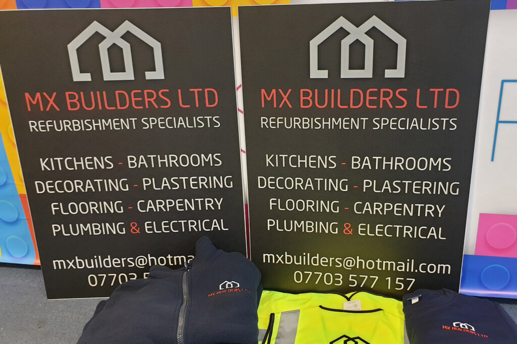 Boards printed for local builders