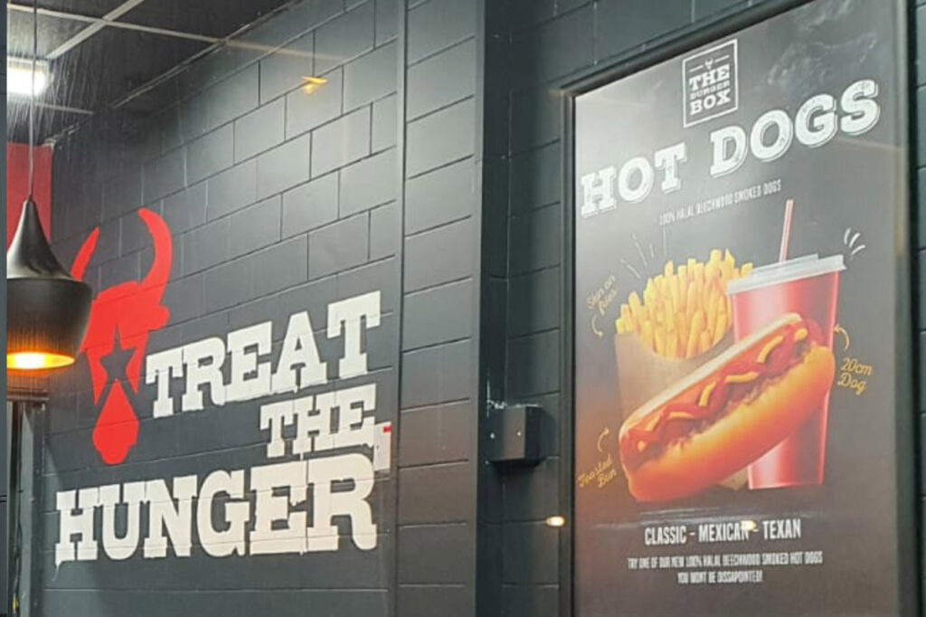 Posters and boards printed in Aylesbury for Burger Restaurant