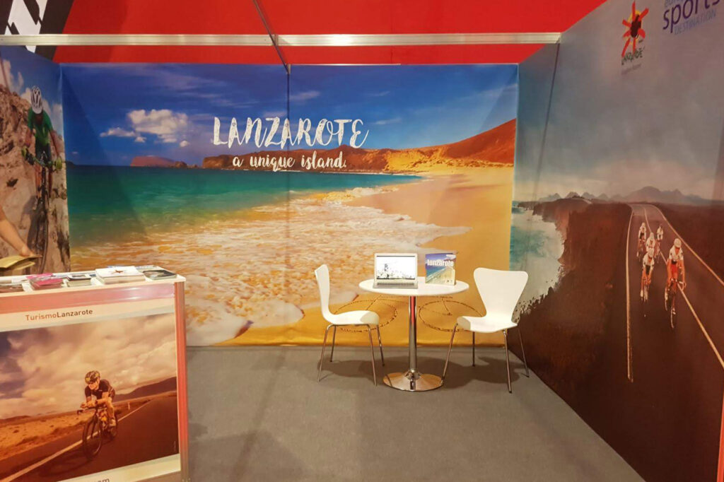 Wide pvc banner backdrops used at an event for promotion