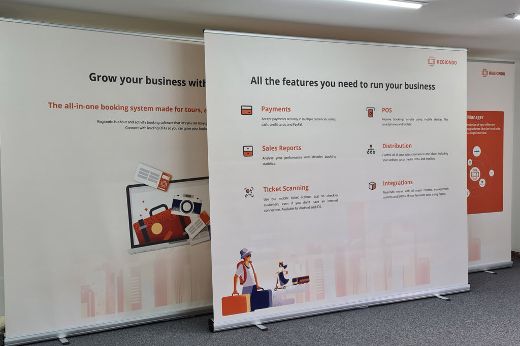 extra wide 240cm wide roller banners