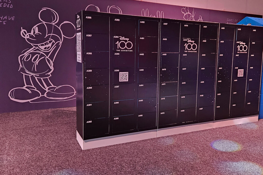 Disney exhibition lockers wrapped in vinyl for event in London