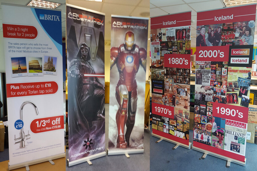 80cm and 60cm size roller banners
