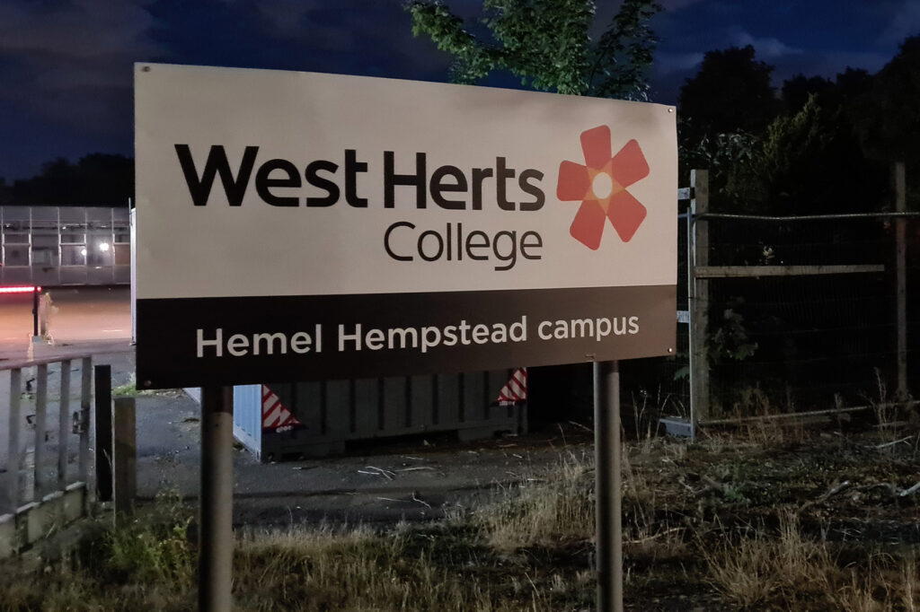 sign for west herts college 