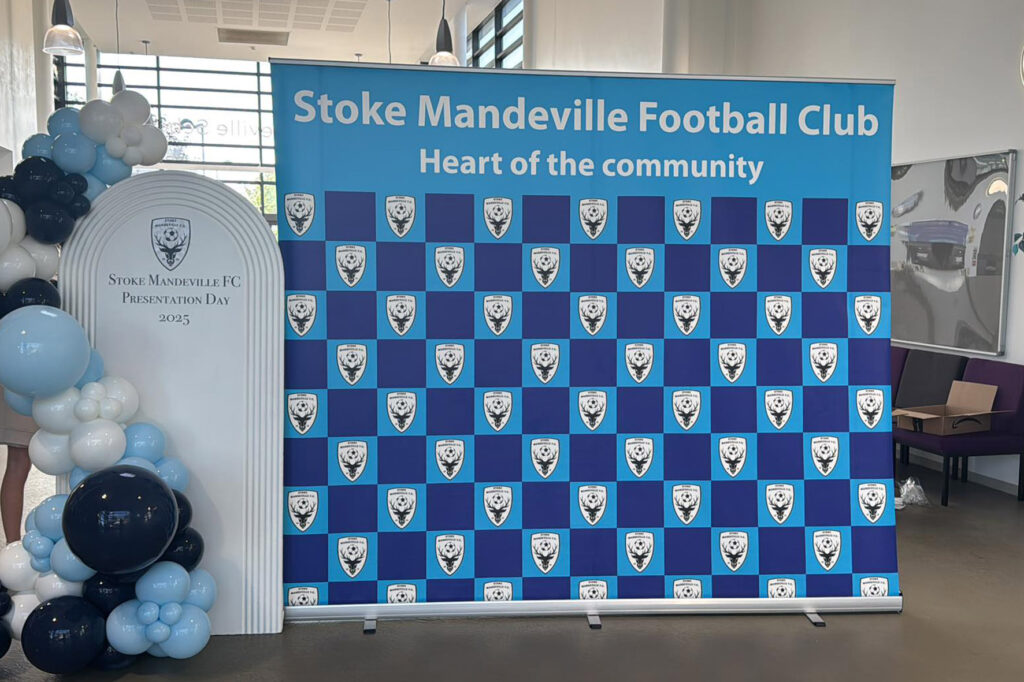 Stoke Mandeville Football Club roller banner