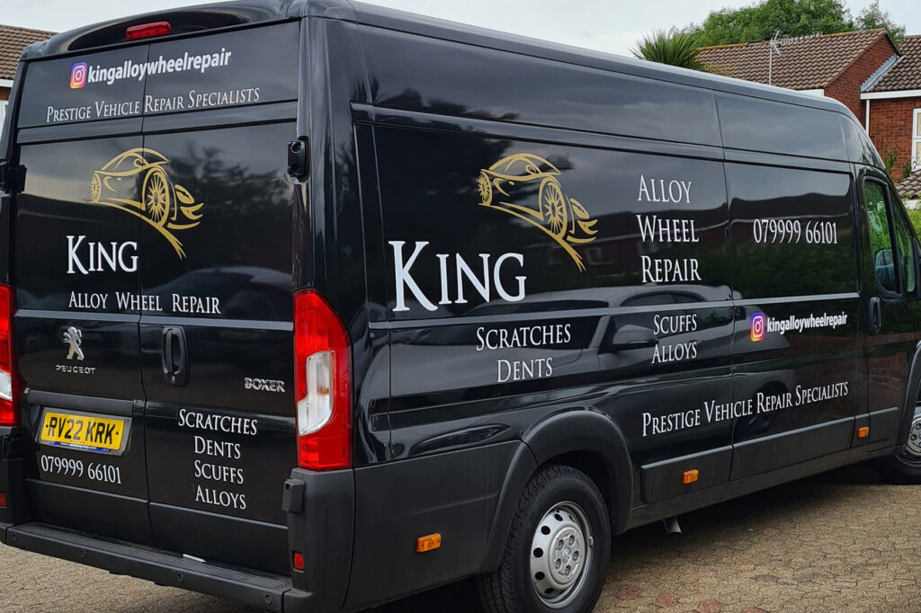 Van signwritten at our sign shop in Aylesbury