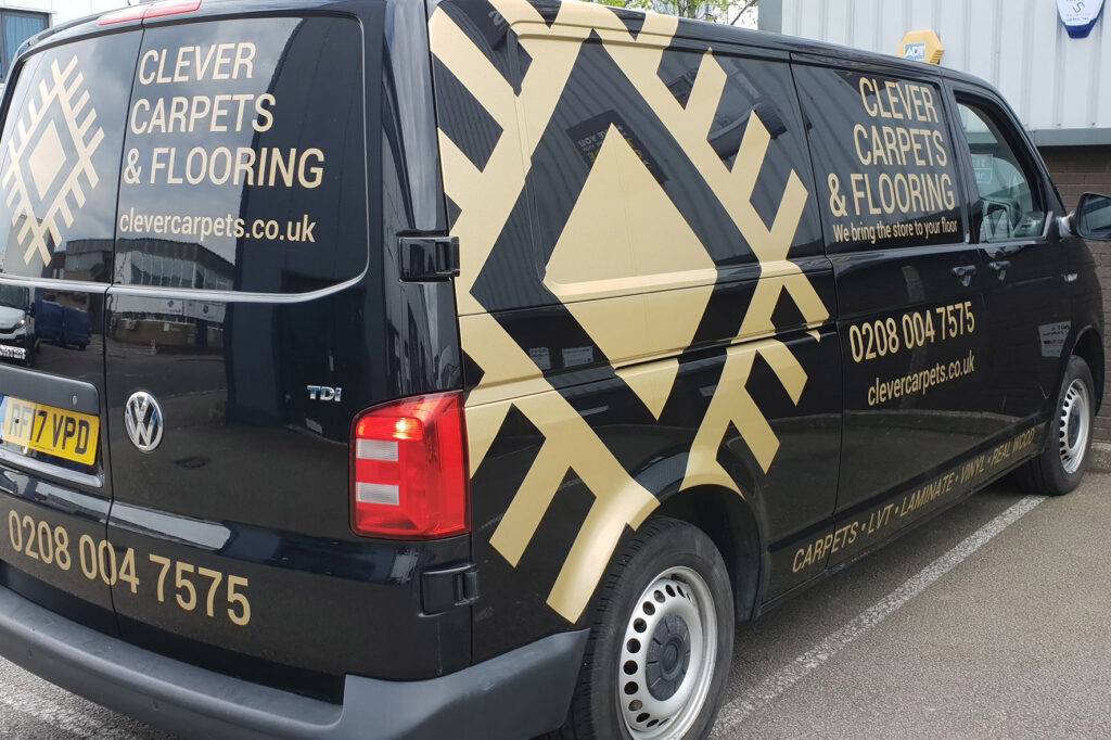 Custom van graphics and signwriting for commercial vehicle in Buckinghamshire