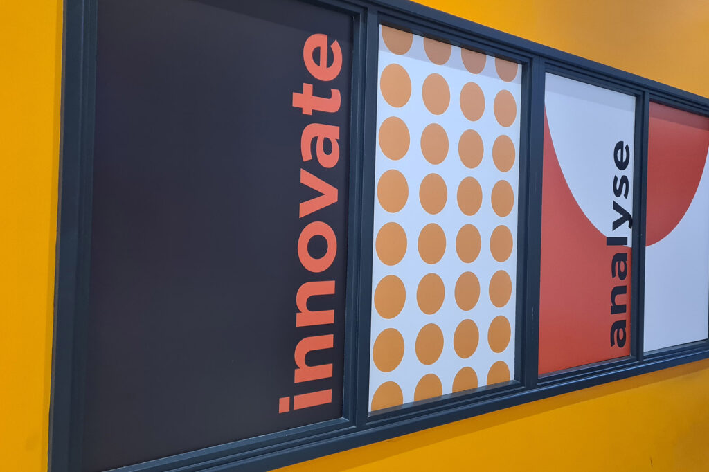 printed vinyl used to block out windows